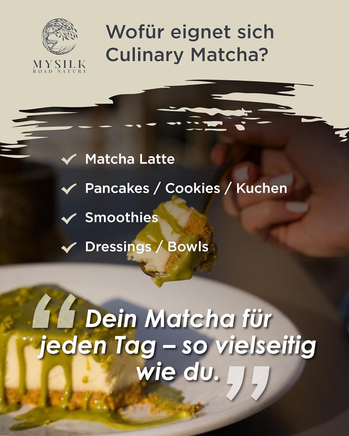 Culinary Grade Matcha zubereitet als Matcha Latte