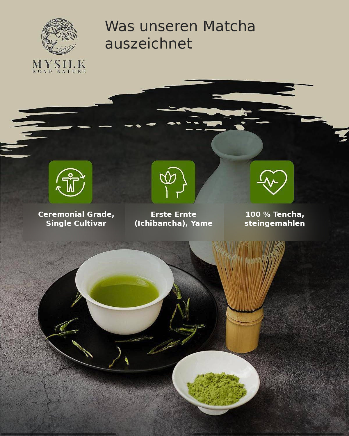 Wie fühlst du dich mit unserem Matcha?