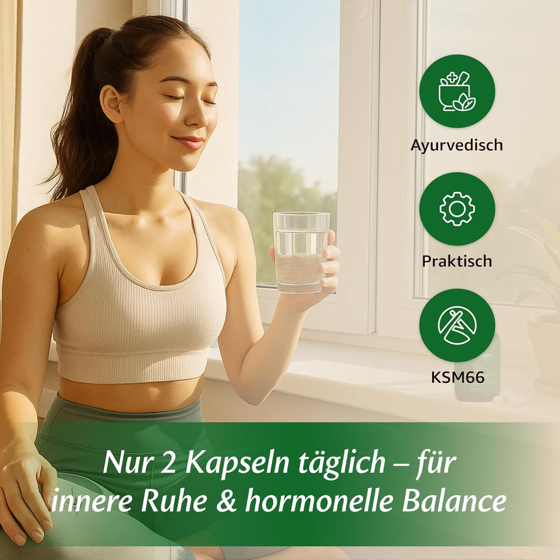 AshwaCore Ashwagandha KSM-66 600 mg mit Zink und B6 – Produktansicht 5