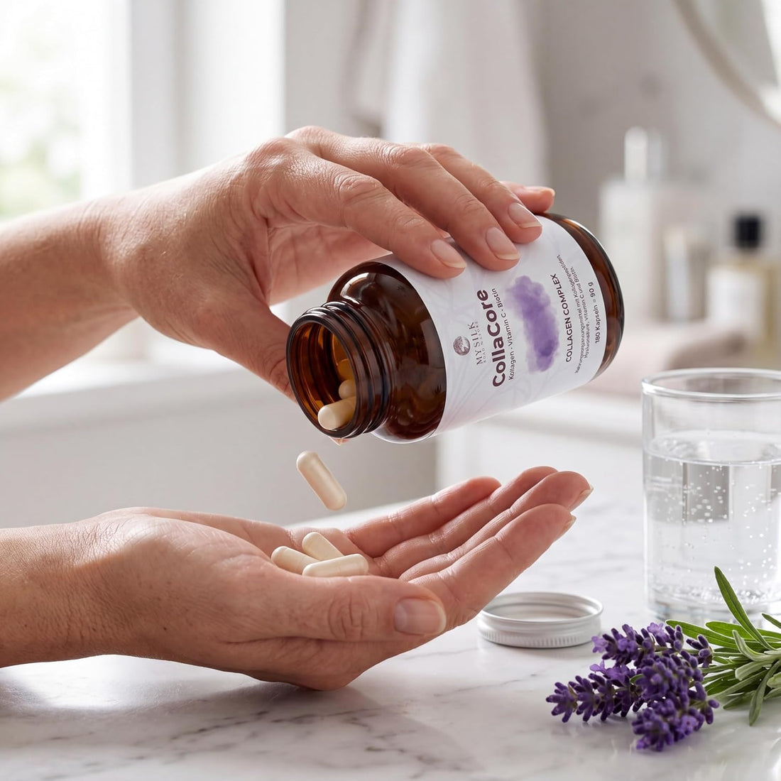 CollaCore Kollagen Kapseln mit Biotin und Hyaluronsäure, 180 Kapseln – Produktansicht 5