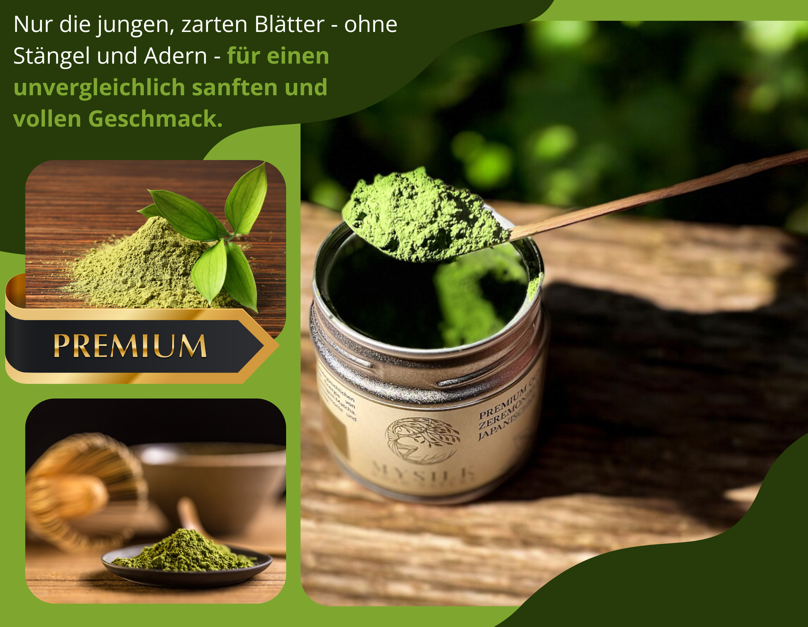 Premium Matcha Tee - Ceremonial Grade A, 30g